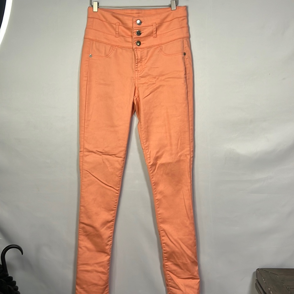 Refuge Super Skinny Jeans - orange/peach size 4 stretchy